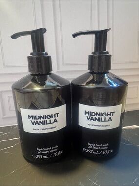 SET OF 2 Victoria's Secret Midnight Vanilla Liquid Hand Wash Duo